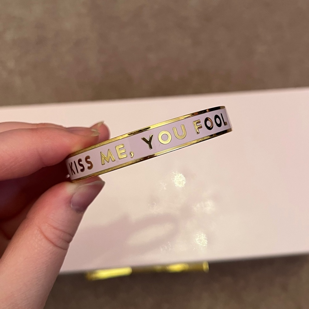 Kate Spade “Kiss Me You Fool” Magnetic Closure Bracelet